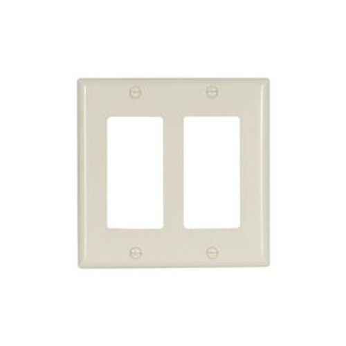 Main product image of Decorator / Gfci Wallplate, Lt. Almond, Decorator Cutout, Thermoset, 2- Gang, Standard, Ed Box, 2152LA-BOX