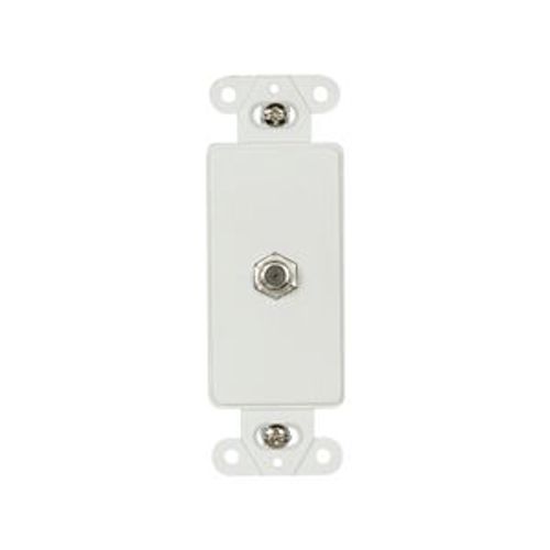 Main product image of Decorator Insert Coaxial Adapter, White, Flush, Decorator, Coax Adapter, Type F, Adapter, 2162W