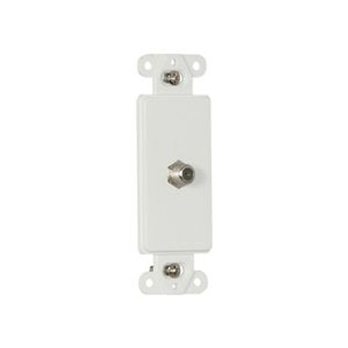 Main product image of Decorator Insert Coaxial Adapter, White, Flush, Decorator, Coax Adapter, Type F, Adapter, 2162W