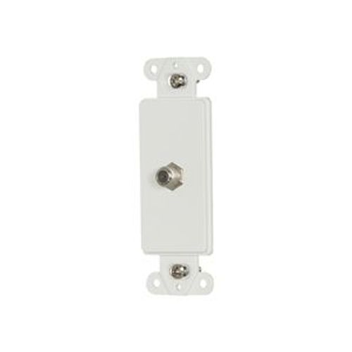 Main product image of Decorator Insert Coaxial Adapter, White, Flush, Decorator, Coax Adapter, Type F, Adapter, 2162W