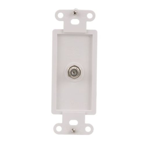 Main product image of Decorator Insert Coaxial Adapter, White, Flush, Decorator, Coax Adapter, Type F, Adapter, 2162W