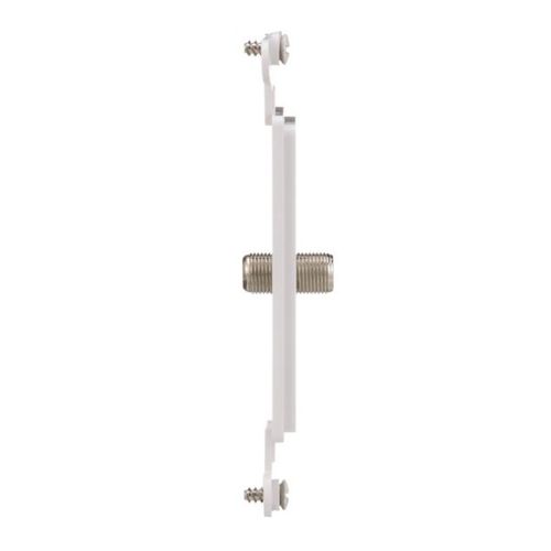 Main product image of Decorator Insert Coaxial Adapter, White, Flush, Decorator, Coax Adapter, Type F, Adapter, 2162W