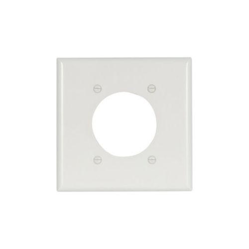 Main product image of Power Outlet And Locking Wallplate, White, 2.15" Hole Cutout, Thermoset, 2-Gang, 2168W-BOX