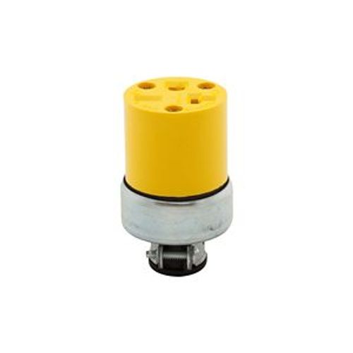 Main product image of Straight Blade Connector, #18-10 Awg 20A, 250V, Armored Vinyl, Pvc, 6-20R, 2-Pole 3-Wire, Vinyl, 2229-BOX
