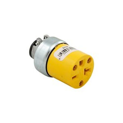 Main product image of Straight Blade Connector, #18-10 Awg 20A, 250V, Armored Vinyl, Pvc, 6-20R, 2-Pole 3-Wire, Vinyl, 2229-BOX