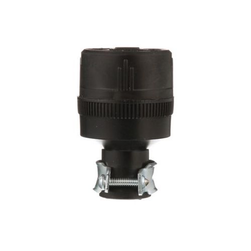 Main product image of Straight Blade Connector, #18-10 Awg 15A, 125V, Black, 1-15R, 2-Pole, 2-Wire, Screw Rubber, 224-BOX