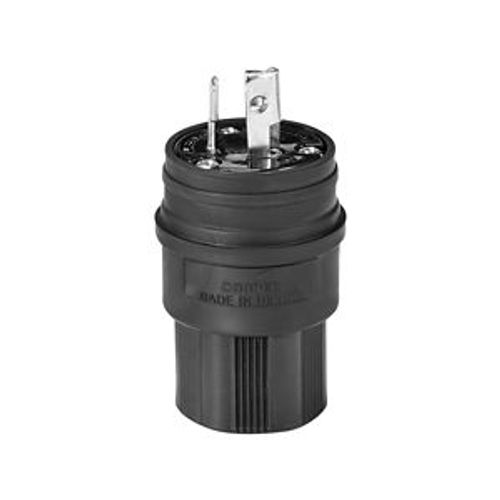 Main product image of Arrow Hart Watertight Locking Plug, #18-10 Awg 15A, 277V, Black, L7-15, 2-Pole 3-Wire, 24W34BK