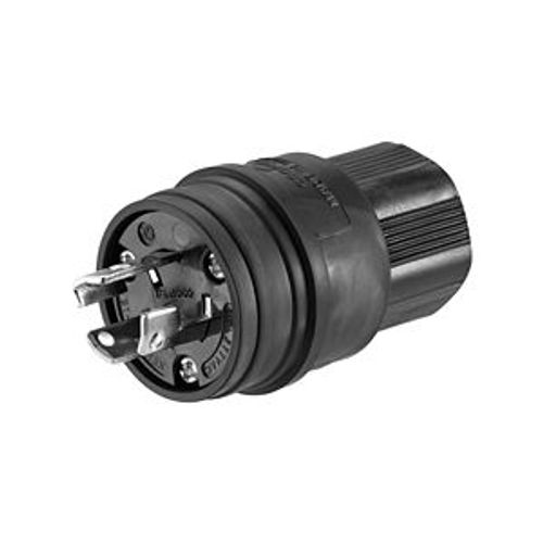 Main product image of Arrow Hart Watertight Locking Plug, #18-10 Awg 15A, 277V, Black, L7-15, 2-Pole 3-Wire, 24W34BK
