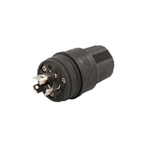 Main product image of Arrow Hart Watertight Locking Plug, #18-10 Awg 15A 125V, Black, L5-15, 2-Pole 3-Wire, 24W47BK