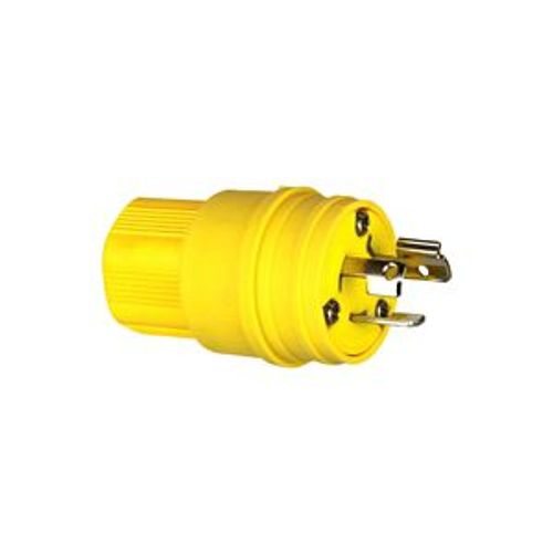 Main product image of Arrow Hart Watertight Locking Plug, #18-10 Awg 15A, 250V, L6-15, 2-Pole 3-Wire, 0.3 To 0.65 In, 24W49