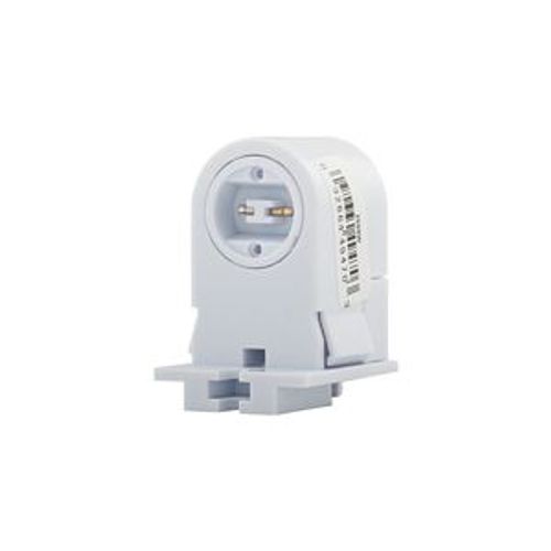 Main product image of Lampholder, Non-Shunted, T8/T12, Stationary, Recessed, White, Fluorescent Lamp, Thermoset, 600V, 2500W-BOX