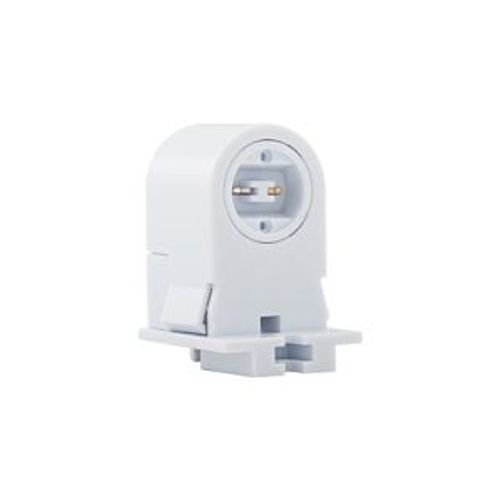 Main product image of Lampholder, Non-Shunted, T8/T12, Stationary, Recessed, White, Fluorescent Lamp, Thermoset, 600V, 2500W-BOX