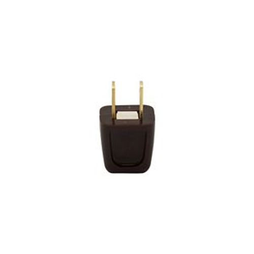 Main product image of Straight Blade Plug, #18-10 Awg 10A 125V, Brown, 1-15P, 2-Pole, 2-Wire, 18-2 Spt-1 Cord, Bulk, 2601-6B-BU