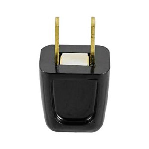 Main product image of Straight Blade Plug, #18-10 Awg 10A 125V, Black, 1-15P, 2-Pole, 2-Wire, Bulk, 2601BK-BU