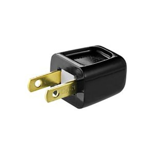 Main product image of Straight Blade Plug, #18-10 Awg 10A 125V, Black, 1-15P, 2-Pole, 2-Wire, Bulk, 2601BK-BU