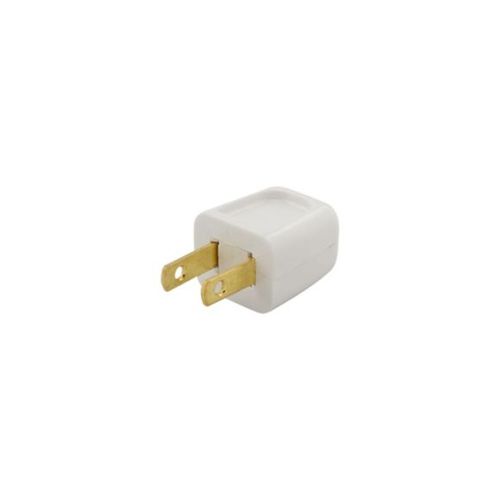 Main product image of Straight Blade Plug, #18-10 Awg 10A 125V, 1-15P, 2-Pole, 2-Wire, Bulk, 2601W-BU
