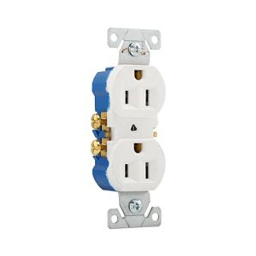 Main product image of Residential Duplex Receptacle, #14-10 Awg 15A 125V, SideAnd Push, Auto Grounding, 270-9W