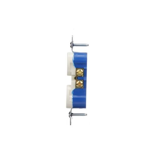 Main product image of Residential Duplex Receptacle, #14-10 Awg 15A 125V, SideAnd Push, Light Almond, Impact-Resistant, 270LA