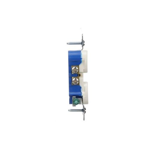 Main product image of Residential Duplex Receptacle, #14-10 Awg 15A 125V, SideAnd Push, Light Almond, Impact-Resistant, 270LA