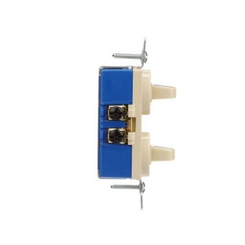 Main product image of Commercial Combo Switch, Stand, #14-#12 Awg 15A, 120/277V, Ivy, (2) 1-Pole, Duplex, 271V-BOX