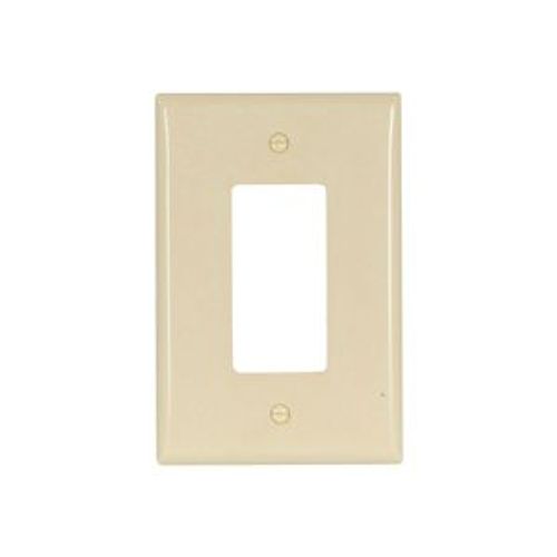 Main product image of Decorator / Gfci Wallplate, Ivory, Decorator Cutout, Thermoset, Single- Gang, Oversize, Ed Box, 2751V-BOX