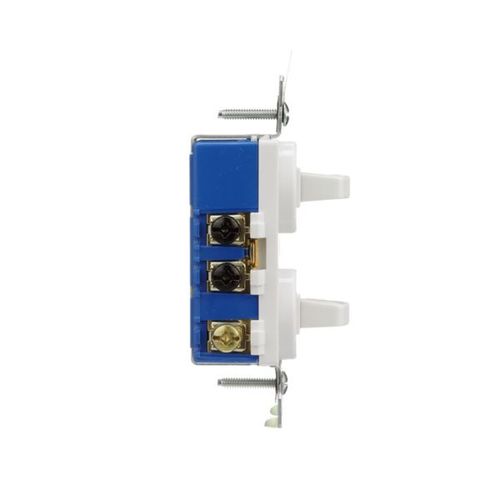 Main product image of Commercial Combo Switch, Stand, #14-#12 Awg 15A, 120/277V, Wht, (1) 1-Pole, (1) 3-Way, Duplex, 275W-BOX