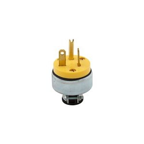 Main product image of Straight Blade Plug, #18-12 Awg 20A, 125V, Armored Vinyl, 5-20P, 2-Pole 3-Wire, 0.25-0.63", 2809-BOX