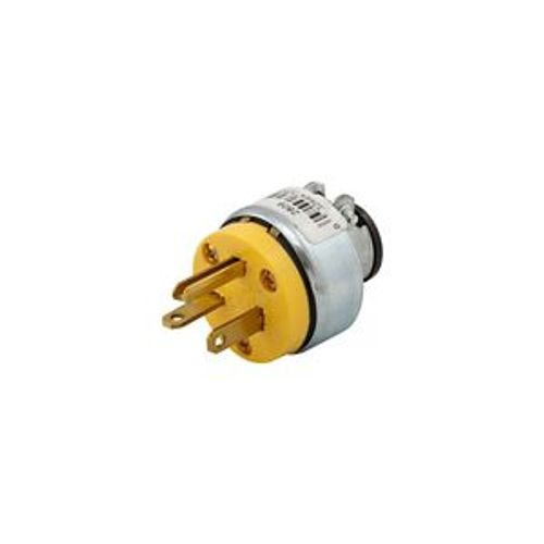 Main product image of Straight Blade Plug, #18-12 Awg 20A, 125V, Armored Vinyl, 5-20P, 2-Pole 3-Wire, 0.25-0.63", 2809-BOX