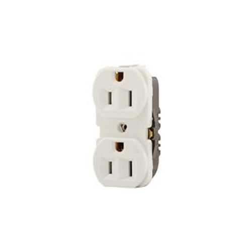 Main product image of Residential Duplex Receptacle, #14 Awg 15A 125V, 2-Pole 3-Wire, Duplex, 8 Quick Wire Ports, 298-4BK-BU