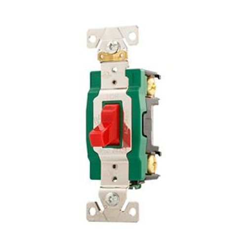 Main product image of Arrow Hart Toggle Switch, #14-10 Awg 30A, 120/277V, Red, Load Type: Motor Control, Fan, 1-Pole, 3031RD