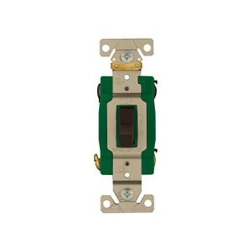 Main product image of Arrow Hart Toggle Switch, #14-10 Awg 30A, 120/277V, Brown, 2-Pole, 3032B