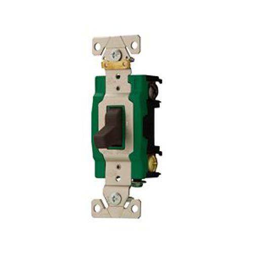 Main product image of Arrow Hart Toggle Switch, #14-10 Awg 30A, 120/277V, Brown, 2-Pole, 3032B