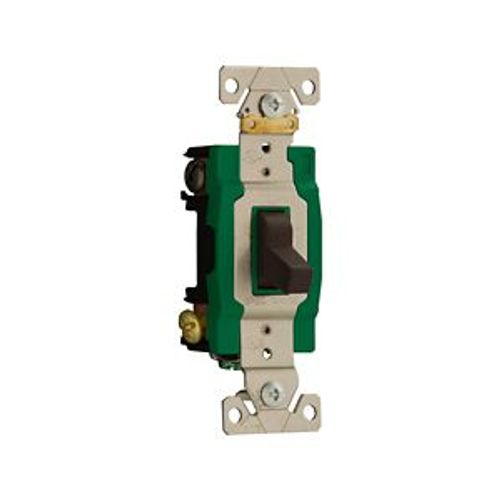 Main product image of Arrow Hart Toggle Switch, #14-10 Awg 30A, 120/277V, Brown, 2-Pole, 3032B