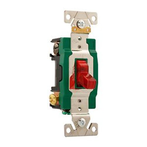 Main product image of Arrow Hart Toggle Switch, Pilot Lighted Red, #14-10 Awg 30A, 120/277V, Red, 3032PL