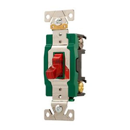 Main product image of Arrow Hart Toggle Switch, Pilot Lighted Red, #14-10 Awg 30A, 120/277V, Red, 3032PL