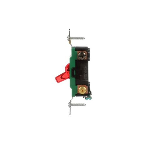 Main product image of Arrow Hart Toggle Switch, Pilot Lighted Red, #14-10 Awg 30A, 120/277V, Red, 3032PL