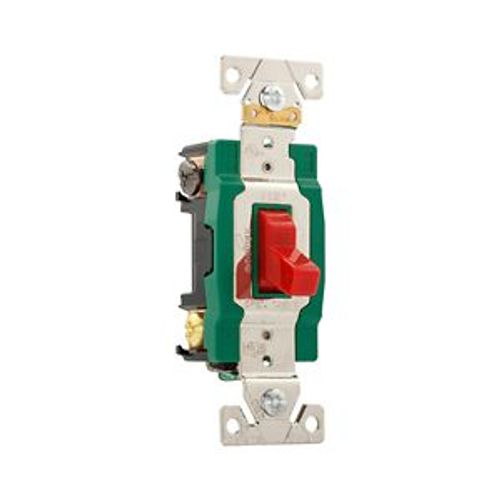 Main product image of Arrow Hart Toggle Switch, #14-10 Awg 30A, 120/277V, Red, Load Type: Motor Control, Fan, 2-Pole, 3032RD