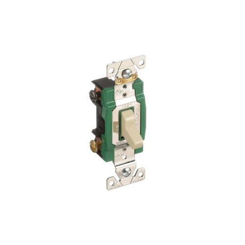 Main product image of Arrow Hart Toggle Switch, #14-10 Awg 30A, 120/277V, Ivory, Load Type: Motor Control, Fan, 2-Pole, 3032V