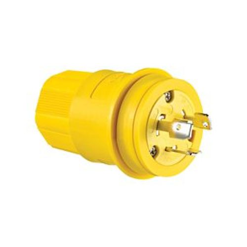 Main product image of Arrow Hart Watertight Locking Plug, #18-10 Awg 30A, 125/250V, Black, 3-Pole, 3-Wire, 3331PWBK