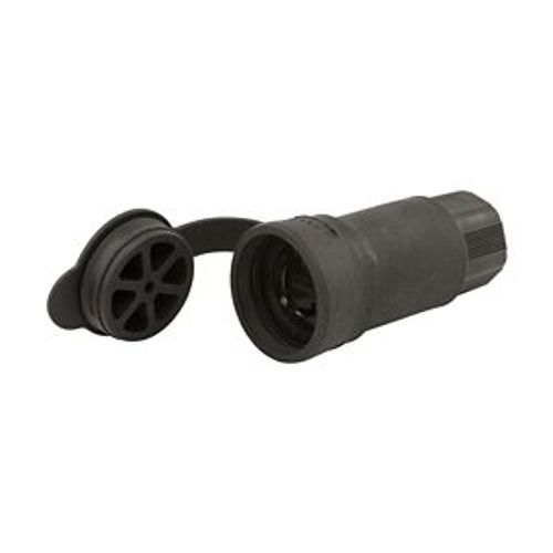 Main product image of Arrow Hart Watertight Locking Connector, #18-10 Awg 30A, 125/250V, Black, 3-Pole, 3-Wire, 3333CWBK