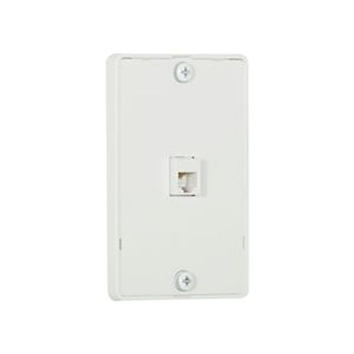 Main product image of Wallplate w/ Connector, Residential Telephone, Surface, Box, Data/Voice Modular Jack, 3521-4W