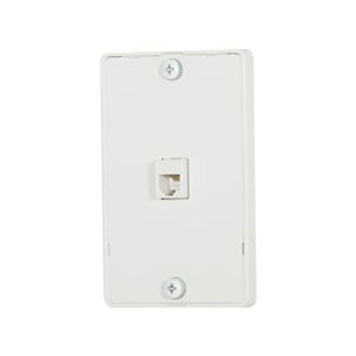 Main product image of Wallplate w/ Connector, Residential Telephone, Surface, Box, Data/Voice Modular Jack, 3521-4W