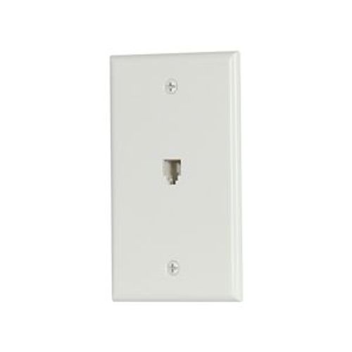 Main product image of Wallplate w/ Connector, Residential Telephone, Box, Data/Voice Modular Jack, 3532-4W