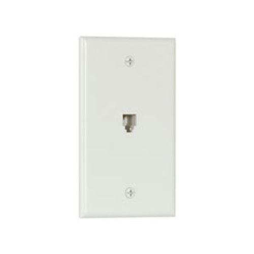 Main product image of Wallplate w/ Connector, Residential Telephone, Box, Data/Voice Modular Jack, 3532-4W