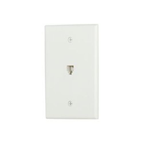 Main product image of Telephone Jack Wallplate, White, Surface, 625B4, 4-Conductor Jack, Rj11, Rj14, 3533-4W