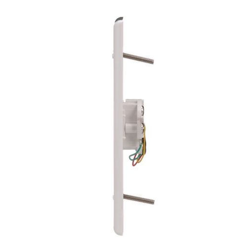 Main product image of Telephone Jack Wallplate, White, Surface, 625B4, 4-Conductor Jack, Rj11, Rj14, 3533-4W