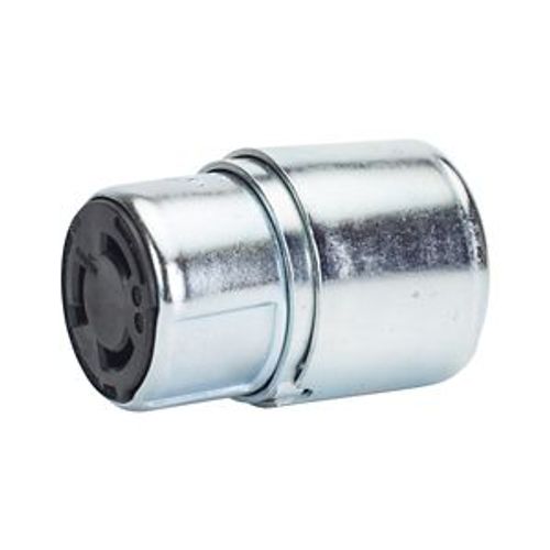 Main product image of Locking Connector, #10-6Awg, 50A, Industrial, 600 Vac, 250Vdc, Back Wiring, Steel,Armored, 3762