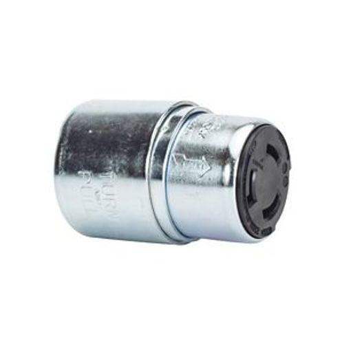 Main product image of Locking Connector, #10-6Awg, 50A, Industrial, 600 Vac, 250Vdc, Back Wiring, Steel,Armored, 3762