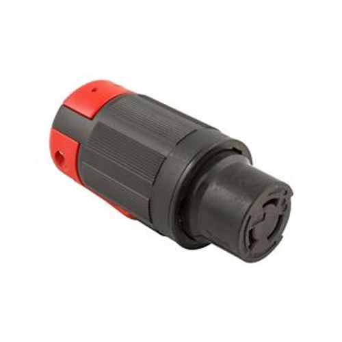 Main product image of Locking Connector, #10-6Awg 50A, 600 Vac, 250Vdc, Black, Red, Pro Grip, 2-Pole 3-Wire, 3762EX
