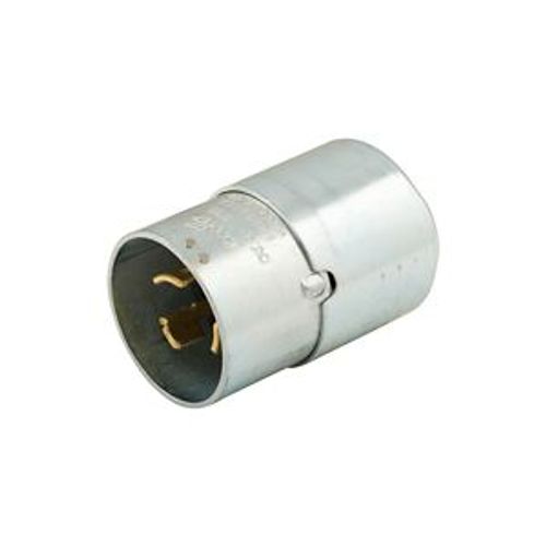 Main product image of Locking Plug, #10-6Awg, 50A, Industrial, 600 Vac, 250Vdc, Back Wiring, Steel,Armored, 3763